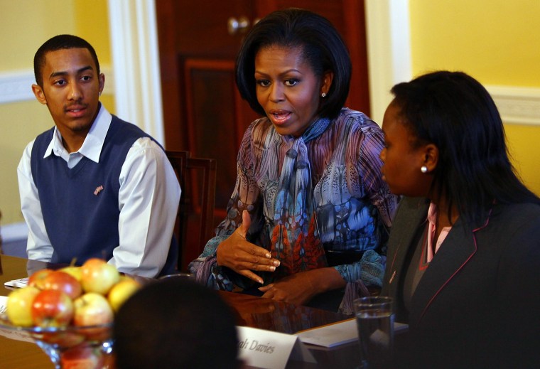 Image: The First Lady Meets With Students From Islington, UK